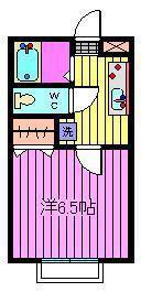 クレセールメゾン(1K/1階)の間取り写真