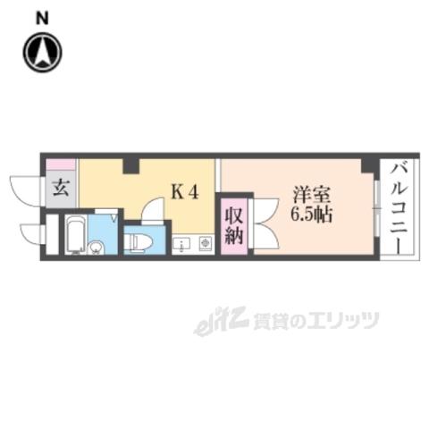 田村マンション(1K/3階)の間取り写真