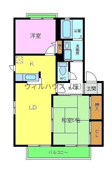 ストーリア(2LDK/2階)の間取り写真