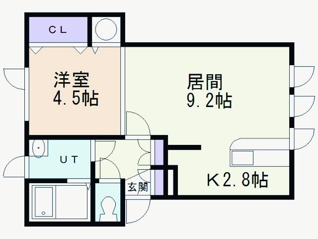 RESIDENCE HINODE(1LDK/2階)の間取り写真