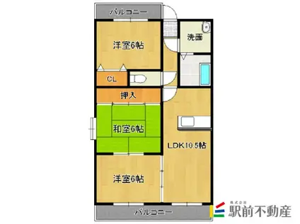 コンステレーション(3LDK/1階)の間取り写真