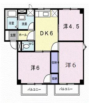 VIENTO21(3DK/1階)の間取り写真