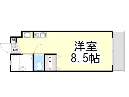 加賀山コーポ8(1K/1階)の間取り写真