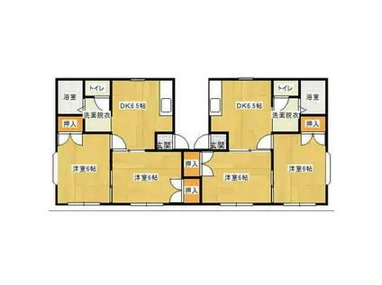 MERCIみずほ台IIB(1LDK/1階)の間取り写真