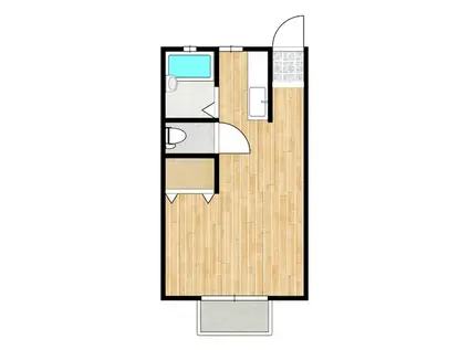 ハイツダイナ(ワンルーム/1階)の間取り写真