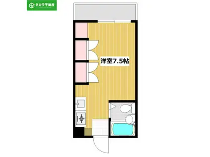 Gコーポ I(ワンルーム/3階)の間取り写真