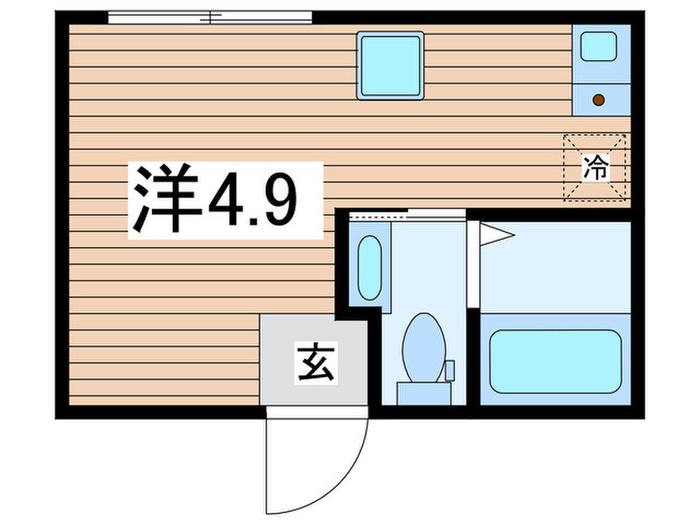TTプレイス錦糸町(ワンルーム/5階)の間取り写真