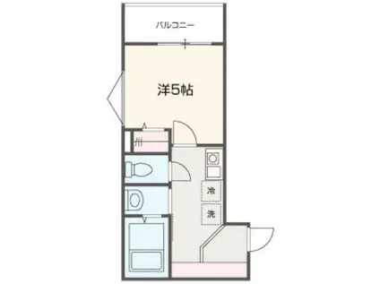 メルディア新秋津(1K/2階)の間取り写真