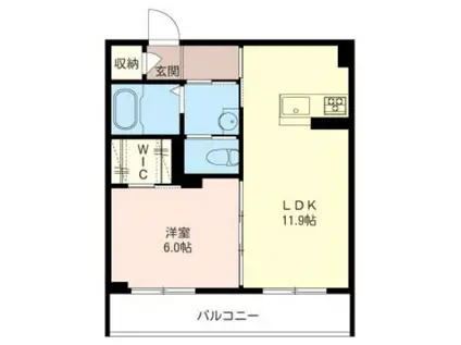 OTTIMO(1LDK/4階)の間取り写真