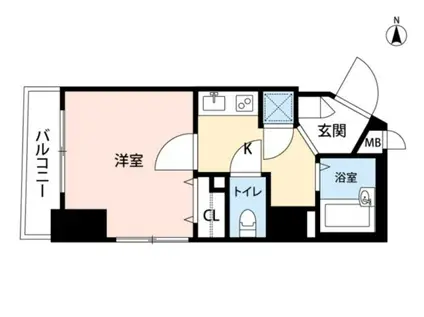 ブライズ後楽園(1K/7階)の間取り写真