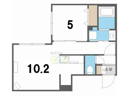 ガーデンクォーツII(1LDK/2階)の間取り写真