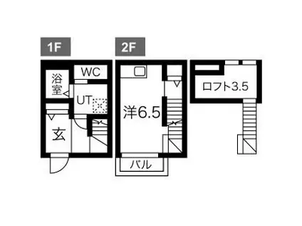 MAISON DE REVE(ワンルーム/1階)の間取り写真