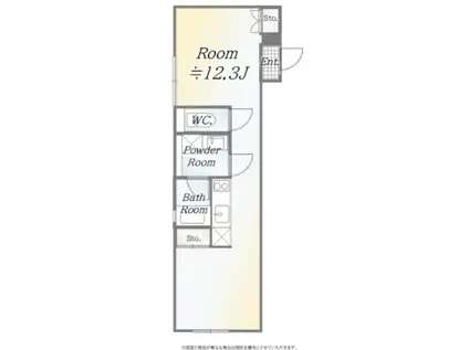 FARE四谷IV(1LDK/1階)の間取り写真