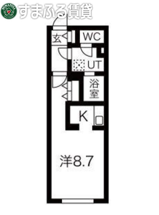 G VIVRE 岡崎駅前(1K/5階)の間取り写真