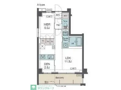 ラグゼナ和光(1LDK/1階)の間取り写真