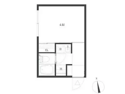 ST214(1K/2階)の間取り写真