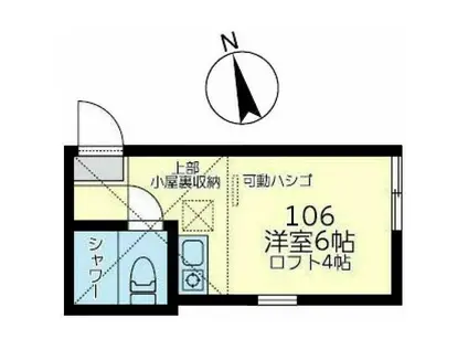 千年アンデルセン(ワンルーム/2階)の間取り写真