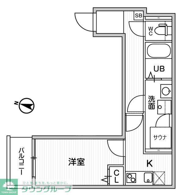 TS CUORE横濱元町(1K/3階)の間取り写真