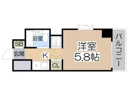 アルテハイム天王寺(1K/6階)の間取り写真