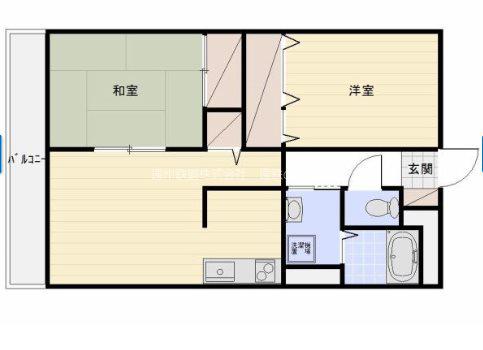 サンライズ弥栄II(2LDK/2階)の間取り写真