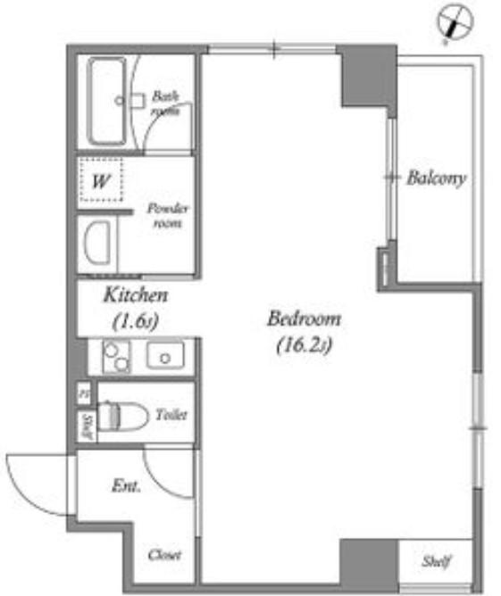 TS RESIDENCE NAGOYA(1LDK/4階)の間取り写真