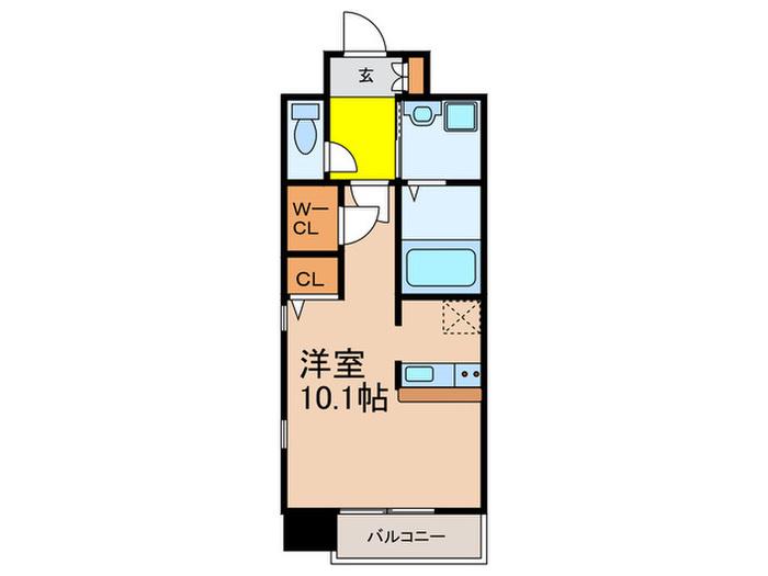 ONLYONE宝塚駅前(ワンルーム/5階)の間取り写真