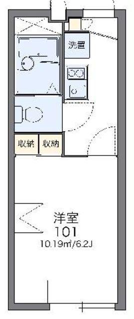 レオパレスファーレV(1K/2階)の間取り写真