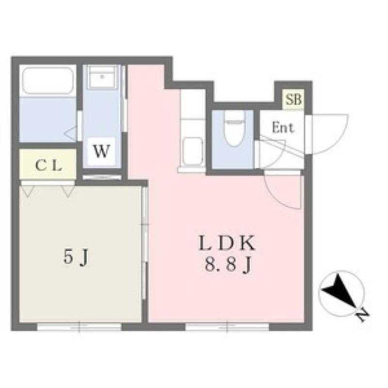 グレースコート(1LDK/1階)の間取り写真