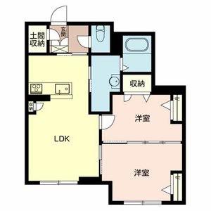 アスカプレミアム(2LDK/3階)の間取り写真