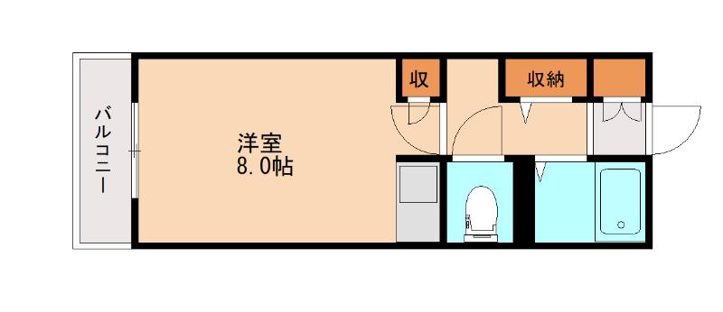コルテライム(ワンルーム/1階)の間取り写真