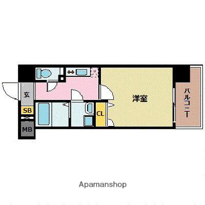アレクサス ラ・ストラーダ(1K/2階)の間取り写真