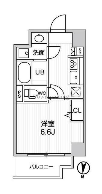 ROOTS RYOGOKU(1K/7階)の間取り写真