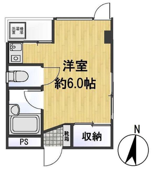 レミネ1(ワンルーム/4階)の間取り写真