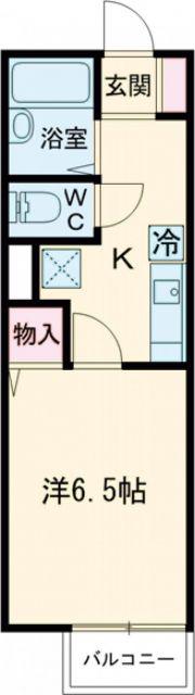 プリシェール味園II棟(1K/1階)の間取り写真
