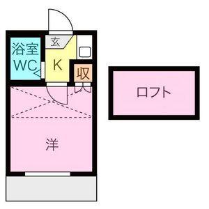 パレス本笠寺(1K/2階)の間取り写真