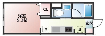 メゾン東陽桜台(1K/2階)の間取り写真