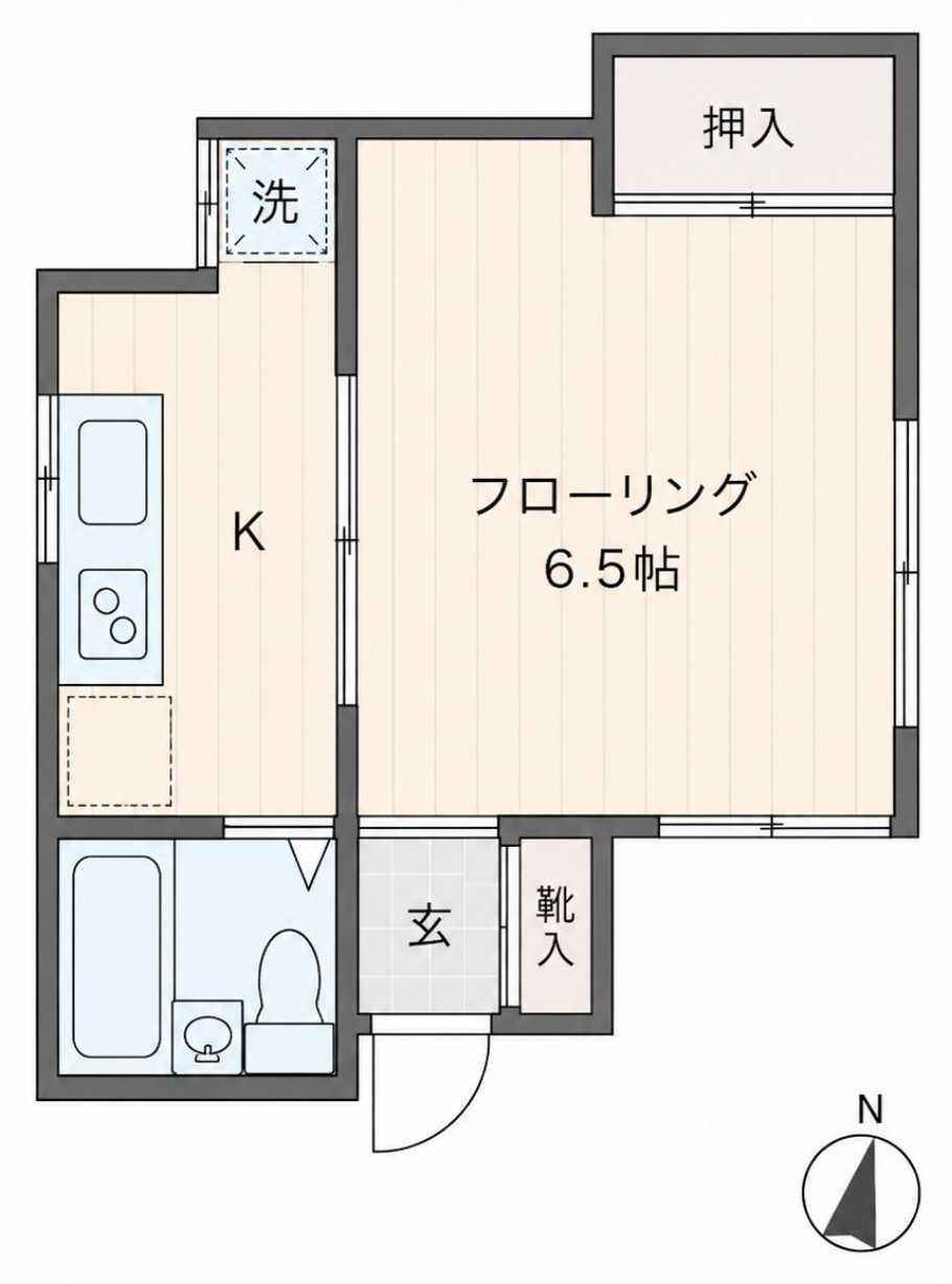 第2コーポ中島(1K/1階)の間取り写真