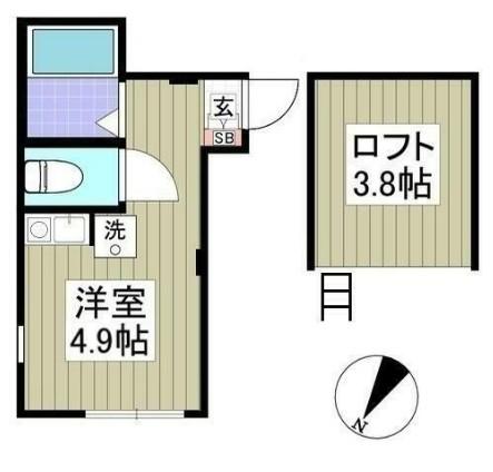 アーヴェル松見町(ワンルーム/1階)の間取り写真
