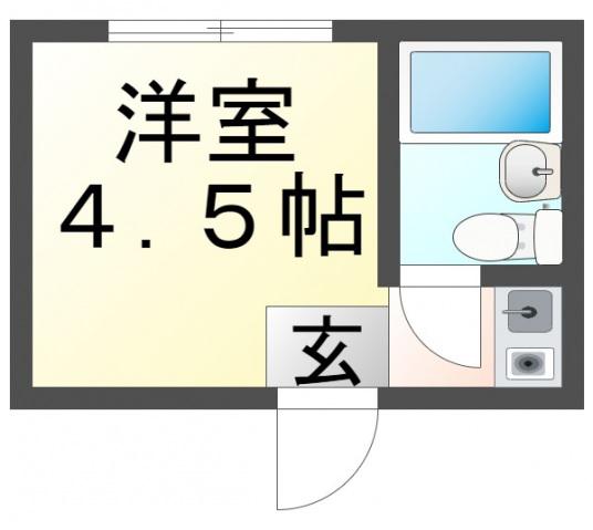 メゾン千里山(ワンルーム/2階)の間取り写真