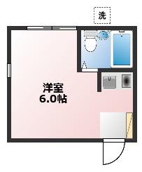 アウレット(ワンルーム/1階)の間取り写真