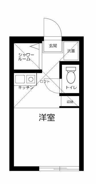 RAY HOUSE(ワンルーム/2階)の間取り写真