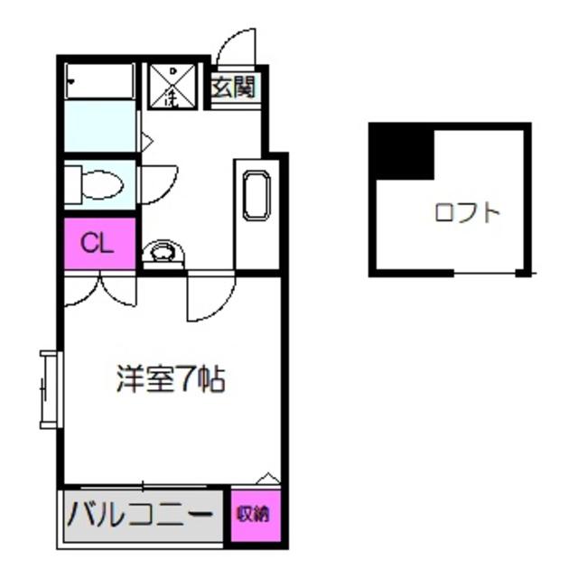 オズレジデンス鶴見(1K/5階)の間取り写真