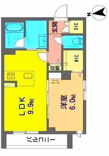 ETERNAL NUMAZU(1LDK/3階)の間取り写真