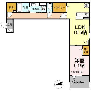セレスティア東葛西Ⅰ(1LDK/3階)の間取り写真