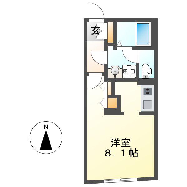 MTM東別院(ワンルーム/2階)の間取り写真
