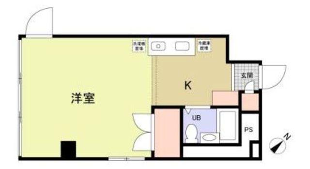 BLDG′S SATO(1K/2階)の間取り写真