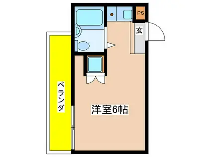 コスモ百合ヶ丘高石(ワンルーム/5階)の間取り写真