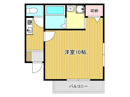MIO CASA 和地山(1K/1階)の間取り写真