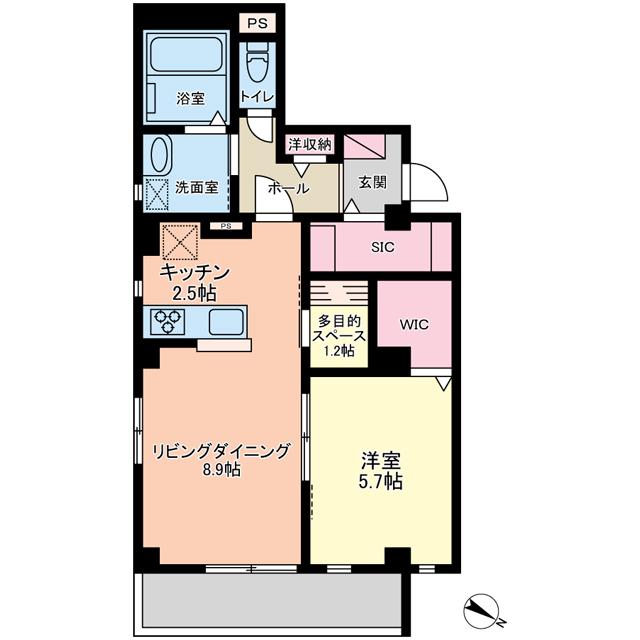 アリエッタ(1SLDK/2階)の間取り写真