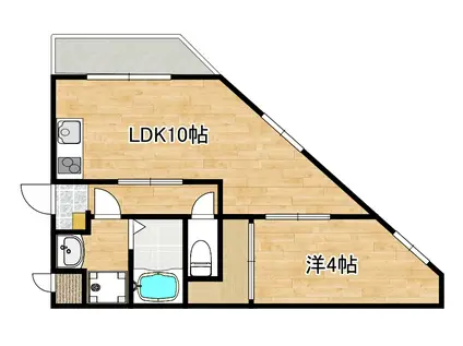 CRAFT(1LDK/2階)の間取り写真